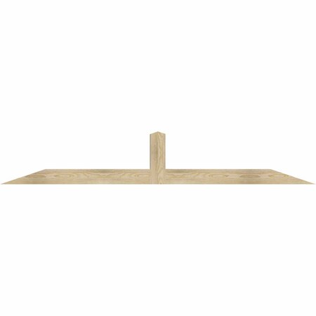 Ekena Millwork Portland Rough Sawn Timber Gable Bracket, Douglas Fir, 84"W x 14"H x 4"D x 4"F, 4/12 Pitch GBW084X14X0404POR00RDF
